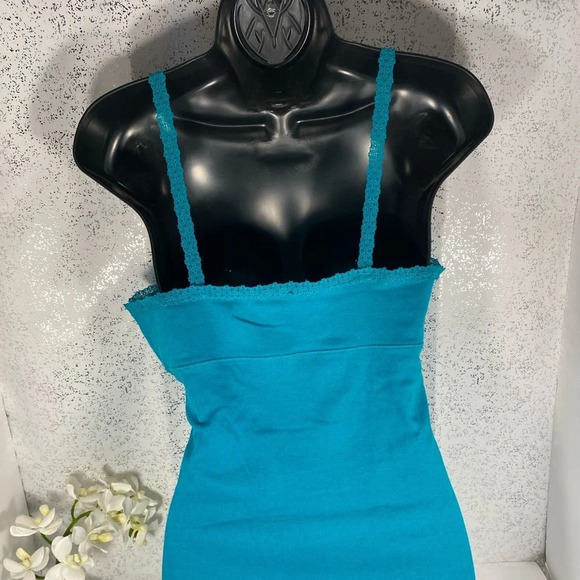 Rue21 Teal Tank Top with Lace Accent - Picture 6 of 7